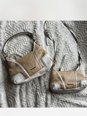 Calvin Klein Woven Straw Hobo bag and Crossbody Bag